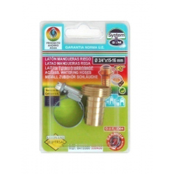 RACOR MACHO 3/4 PULGADAS 15-16MM C/ABRAZ METAL