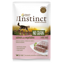 TRUE INSTINCT NO GRAIN GATO PATE SALMON Y VERDURAS 70GR