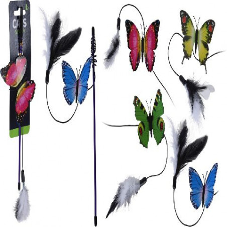 VARA PARA GATOS CON MARIPOSA